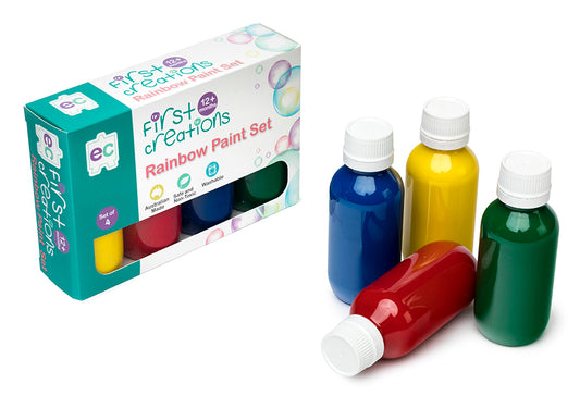 First Creations Rainbow Paint Set of 4