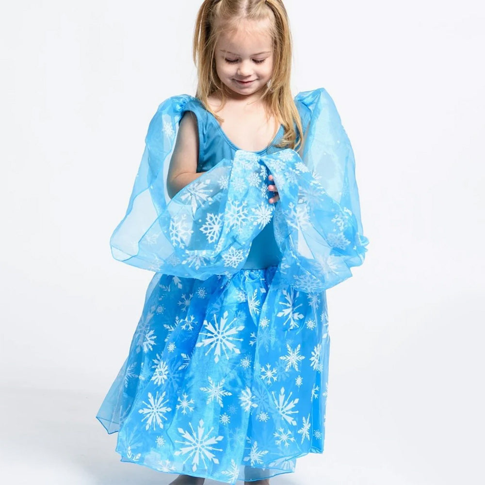 Elsa Frozen Dress -Size L- 7-9 Years