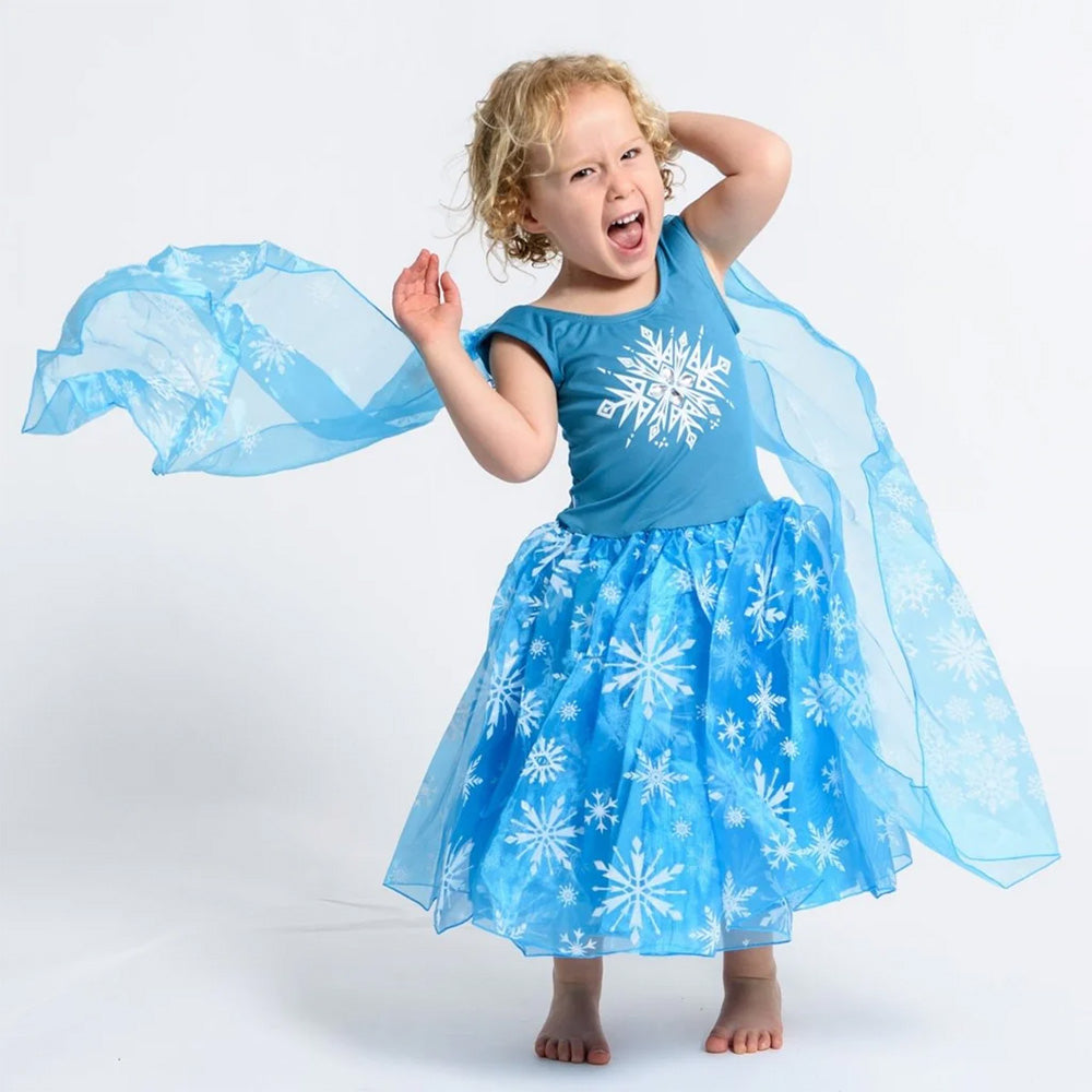 Elsa Frozen Dress -Size L- 7-9 Years