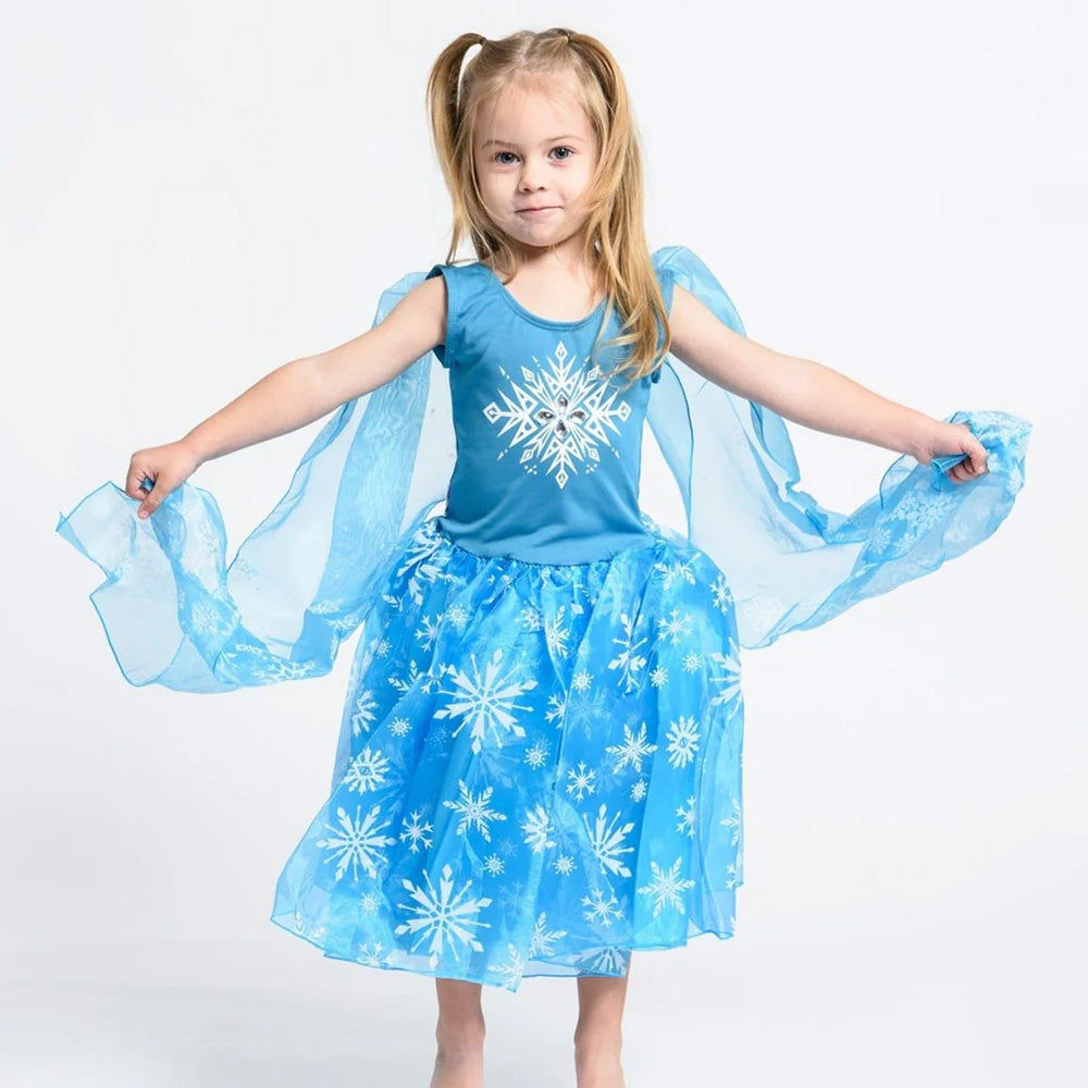 Elsa Frozen Dress -Size L- 7-9 Years