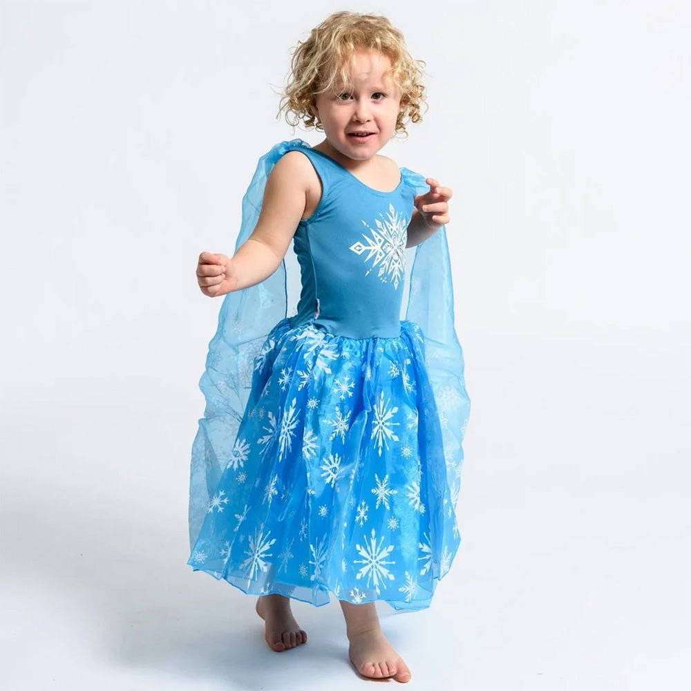 Elsa Frozen Dress -Size L- 7-9 Years