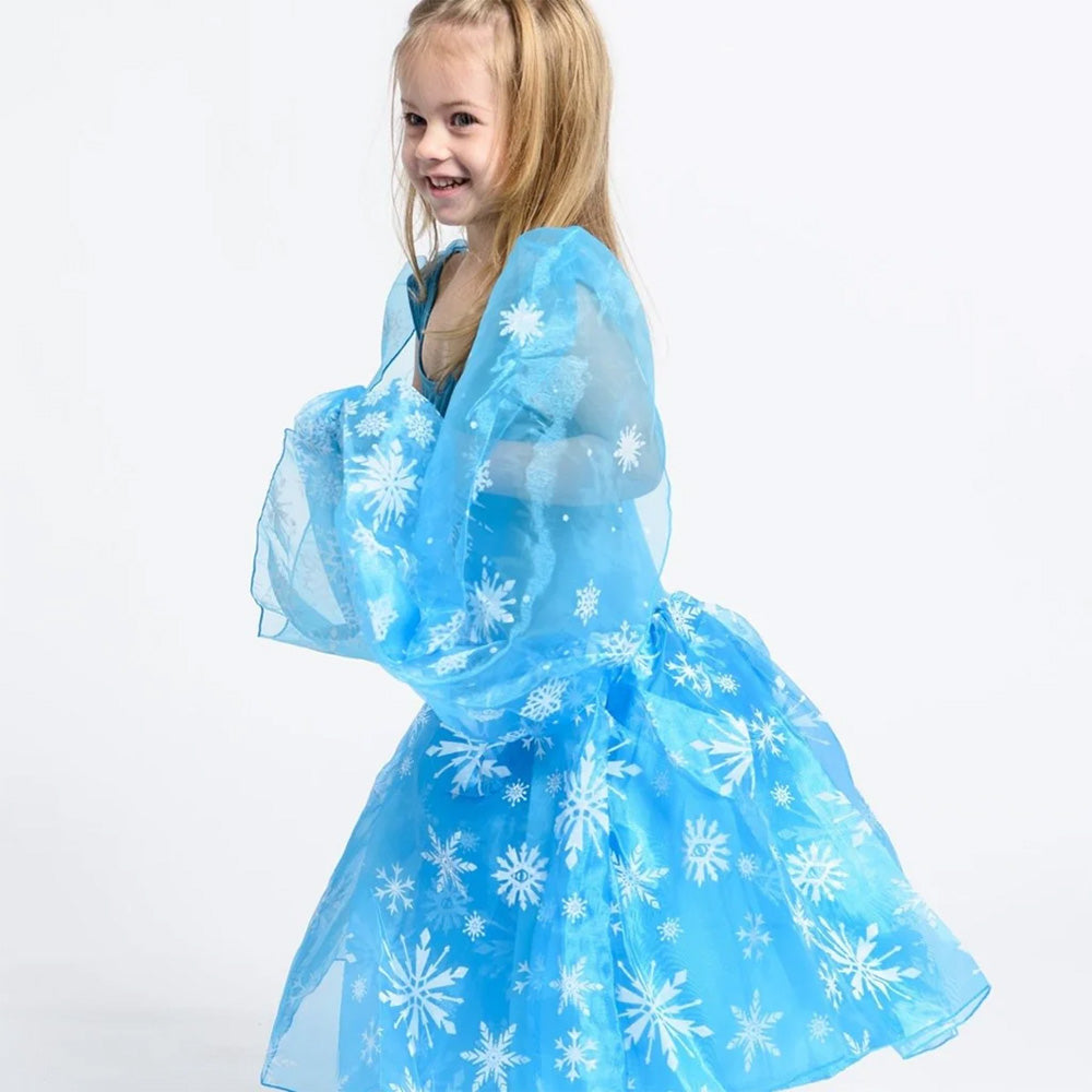 Elsa Frozen Dress -Size L- 7-9 Years