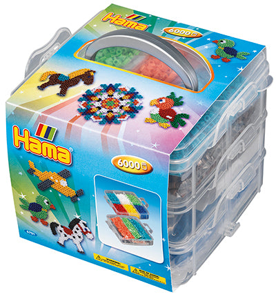 6000 Hama Bead Set in Small Storage Box