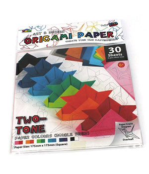 Origami Paper 2 Colour (30 Sheets)