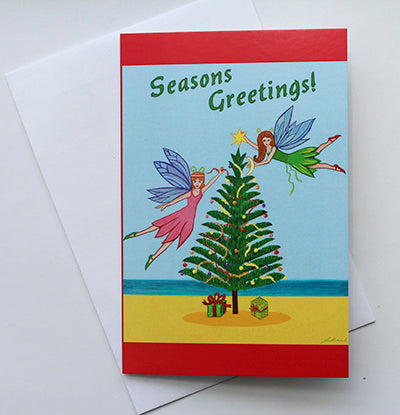 Fairies and Tree Christmas Card