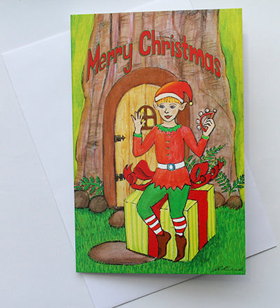 Elf Christmas Card