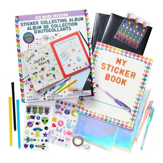 Kid Made Modern- Sticker Collecting Book & Stickers