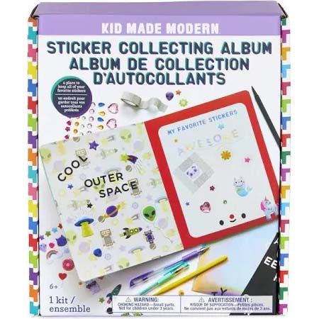 Kid Made Modern- Sticker Collecting Book & Stickers