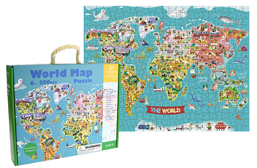 World Map Jigsaw Puzzle 500Pc