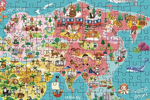 World Map Jigsaw Puzzle 500Pc