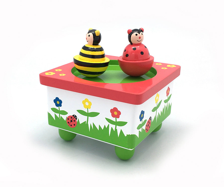 Bee & Ladybird Dancing Music Box