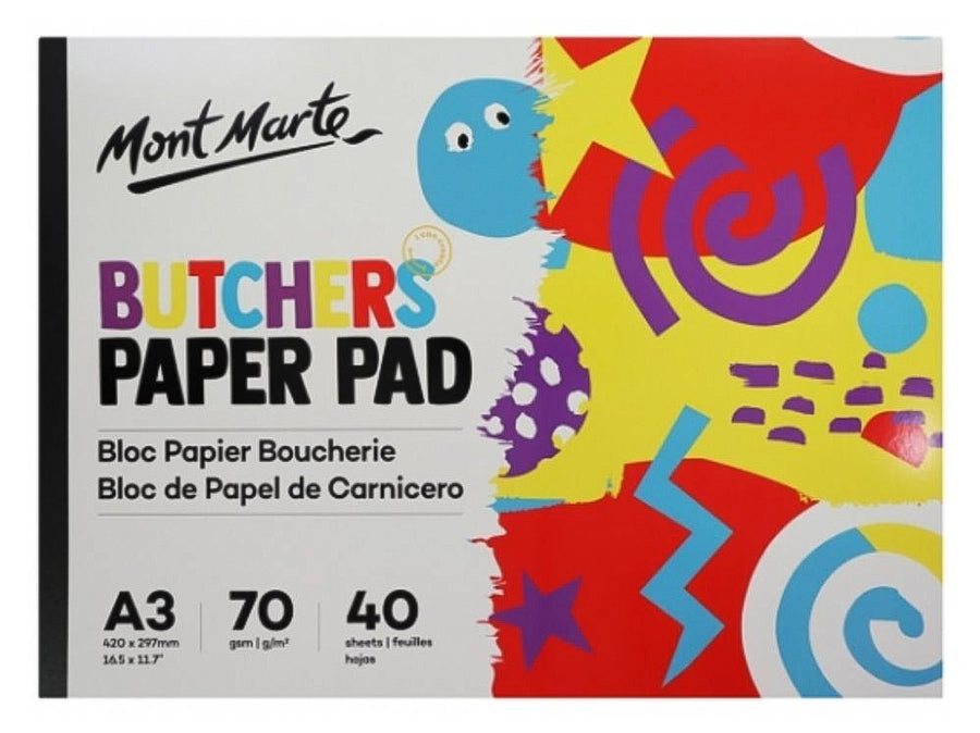Mont Marte Butchers Paper Pad A3 40 Sheets