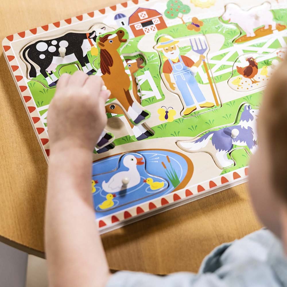 Melissa & Doug - Old MacDonald Farm Song Puzzle - 8pc