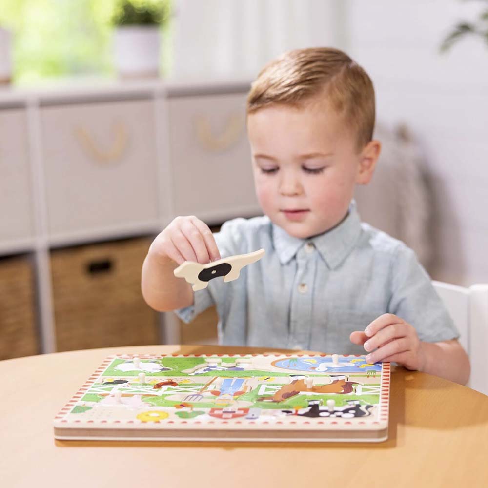 Melissa & Doug - Old MacDonald Farm Song Puzzle - 8pc