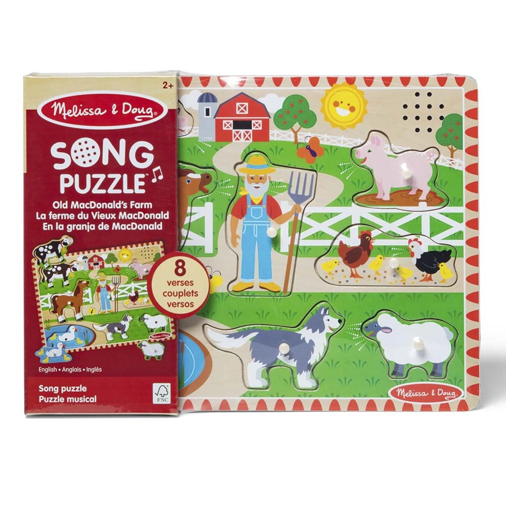 Melissa & Doug - Old MacDonald Farm Song Puzzle - 8pc