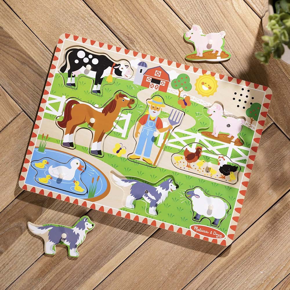 Melissa & Doug - Old MacDonald Farm Song Puzzle - 8pc