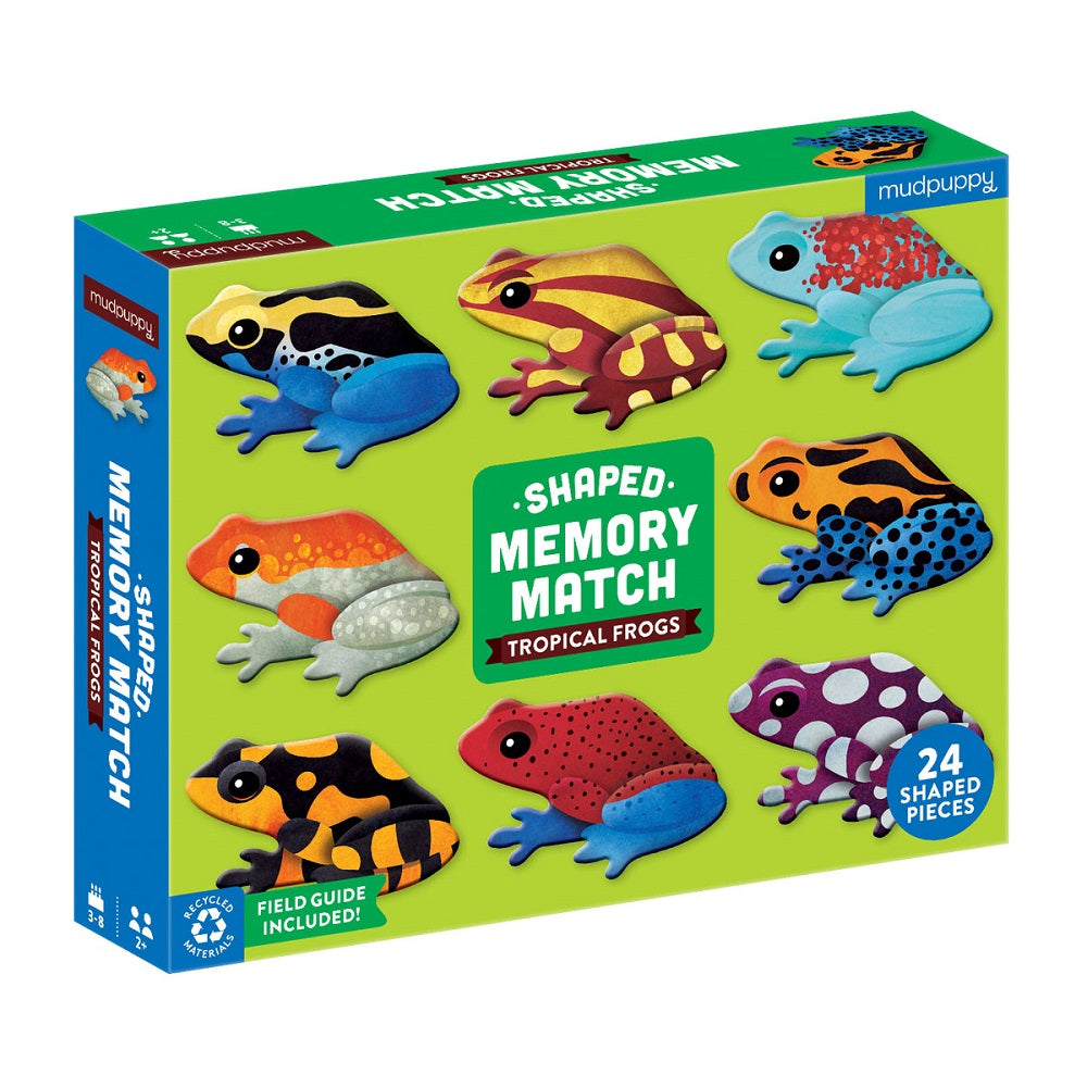 Mudpuppy Memory Match Shaped – Frogs