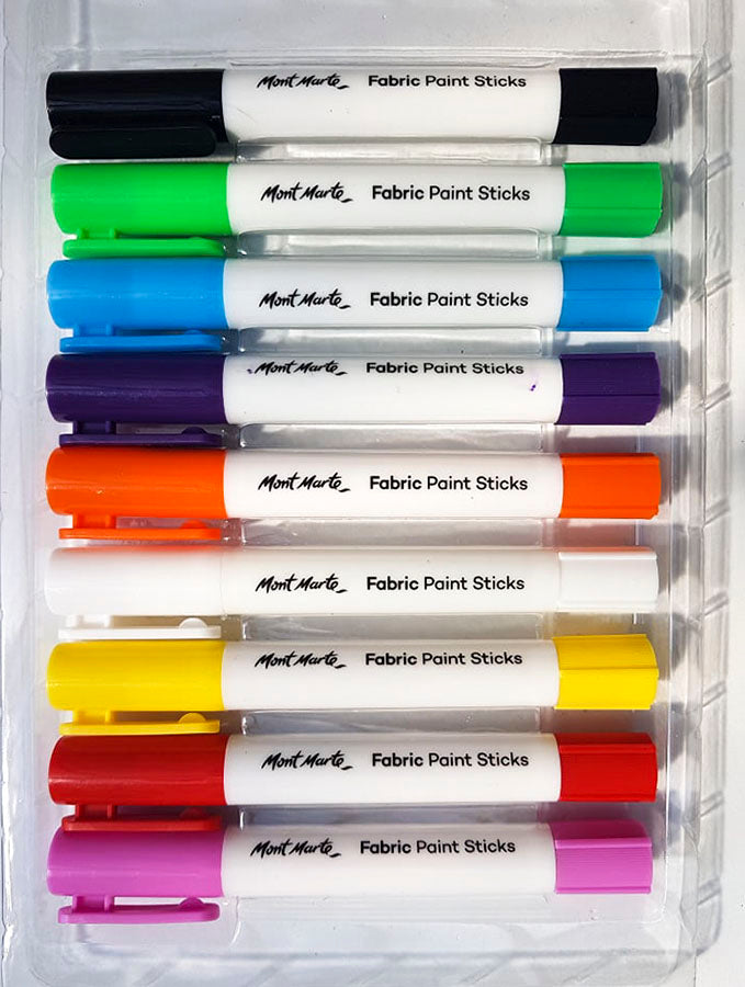 Fabric Paint Sticks 9pcs