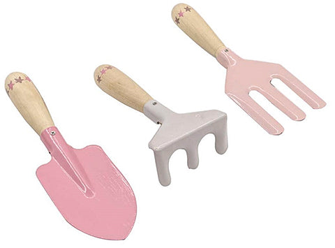 Calm & Breezy Kids Garden Tool Set- Pink