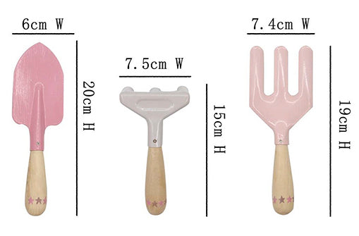 Calm & Breezy Kids Garden Tool Set- Pink