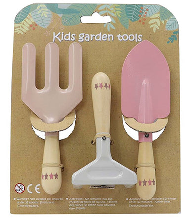 Calm & Breezy Kids Garden Tool Set- Pink