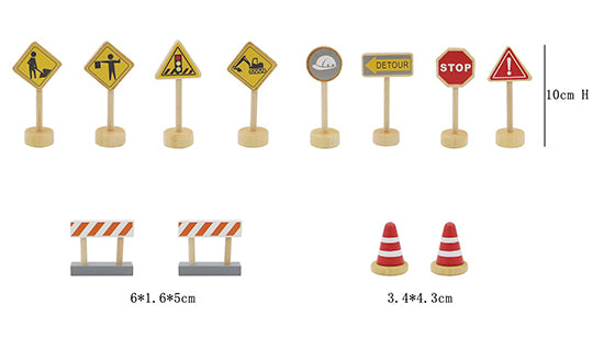 Road Sign Playset 12 Pc