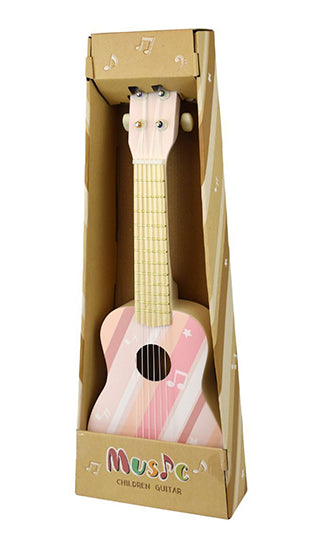 Six String Wooden Guitar- Pink