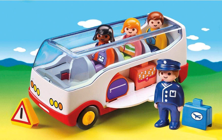 Playmobil 1.2.3 Airport Shuttle Bus