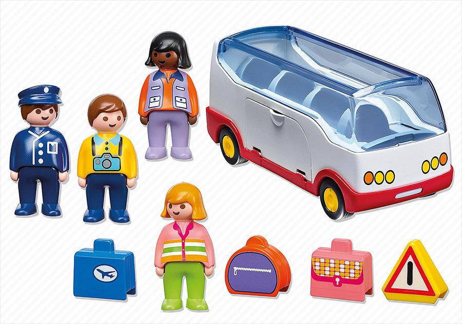 Playmobil 1.2.3 Airport Shuttle Bus