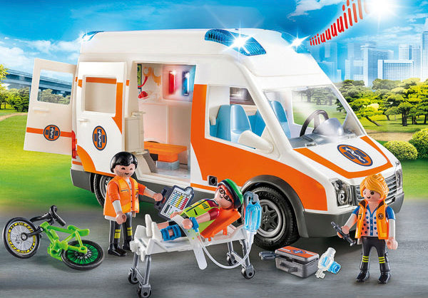 Playmobil Ambulance With Flashing Lights