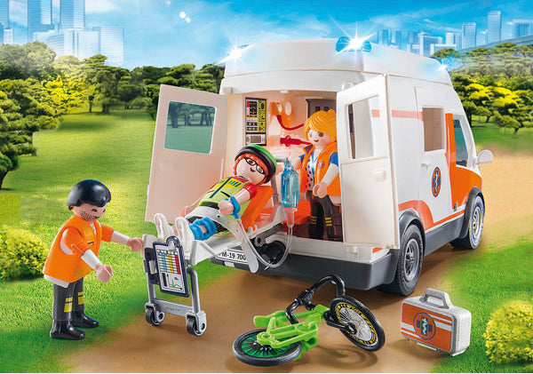 Playmobil Ambulance With Flashing Lights