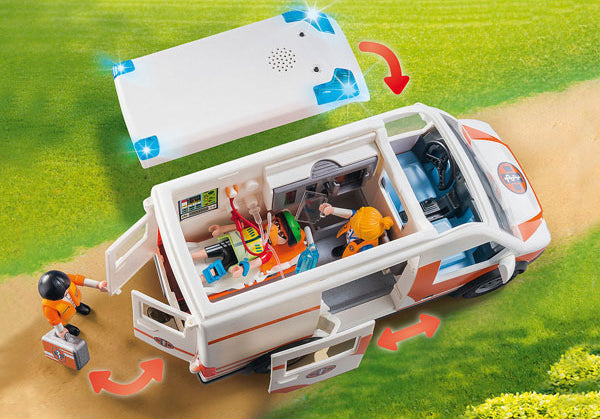 Playmobil Ambulance With Flashing Lights