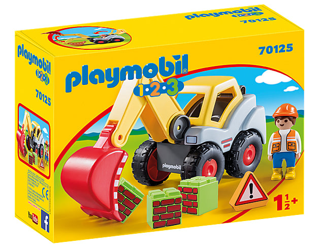 Playmobil 1.2.3 Shovel Excavator