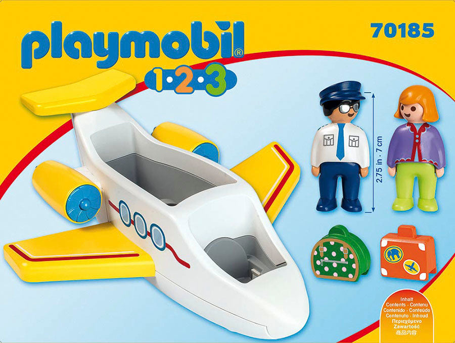 Playmobil 1.2.3 Plane With Passenger