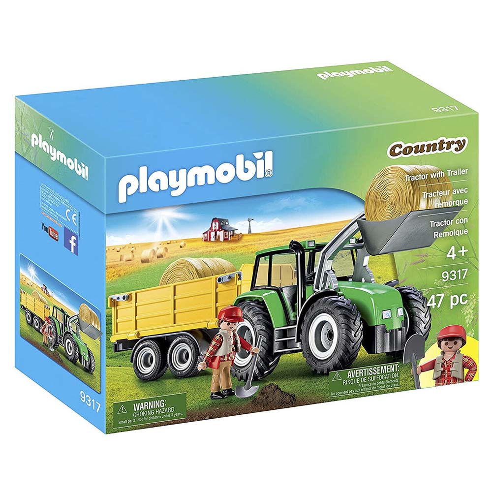 Playmobil Country - Tractor With Trailer (PMB9317)
