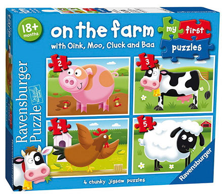 Ravensburger - My First Puzzles - On the Farm (4 Puzzles)