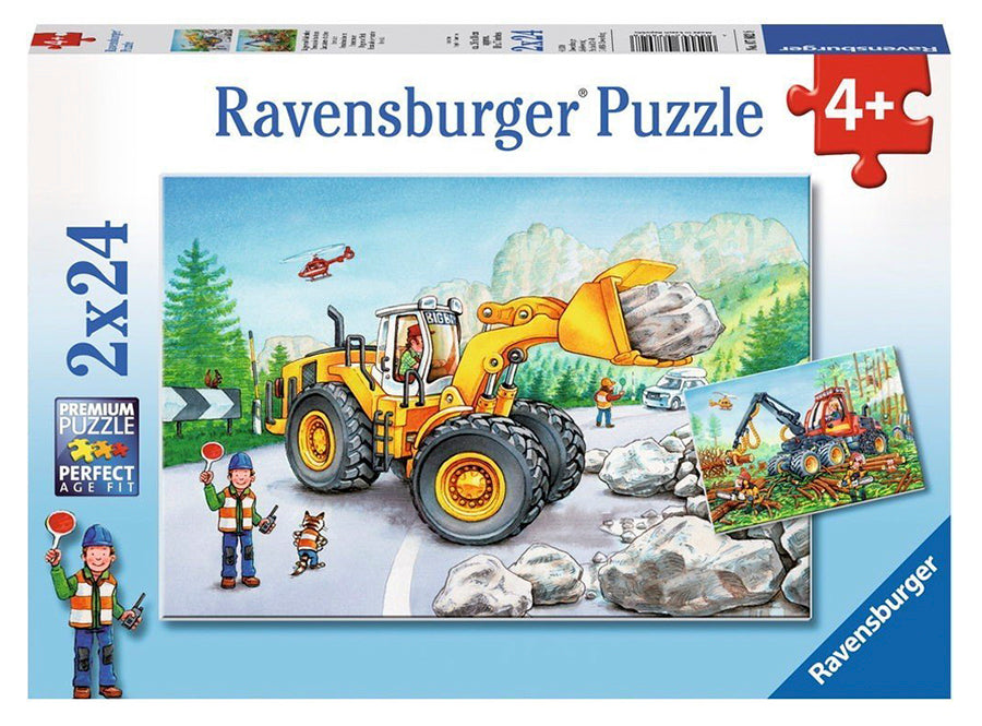 Ravensburger Diggers At Work 2 x24 pc Puzzles