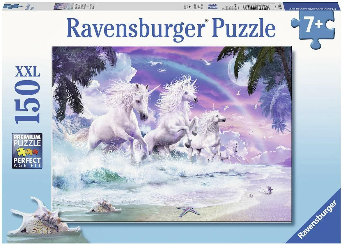 Ravensburger- Unicorns on the beach Puzzle 150pc