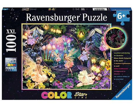 Ravensburger Puzzle - Fairy Garden Glow In The Dark 100 XXL Pieces