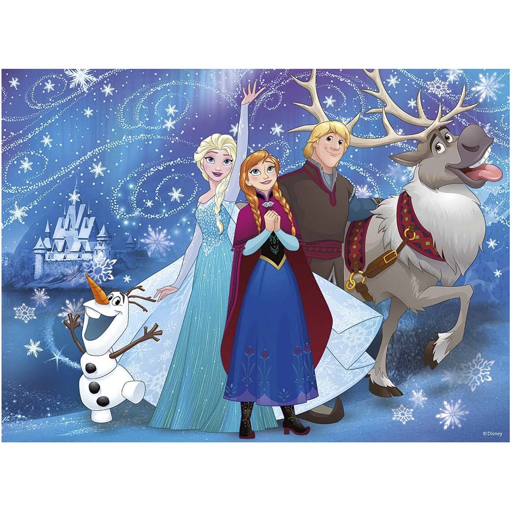 Ravensburger Frozen Glittery Snow Puzzle- 100Pc