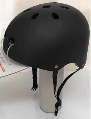 Black Skateboarding Helmet -Regent-Multi Sport