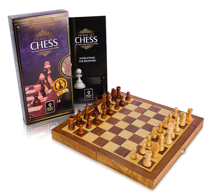 Wooden Chess Set 40cm French Cut