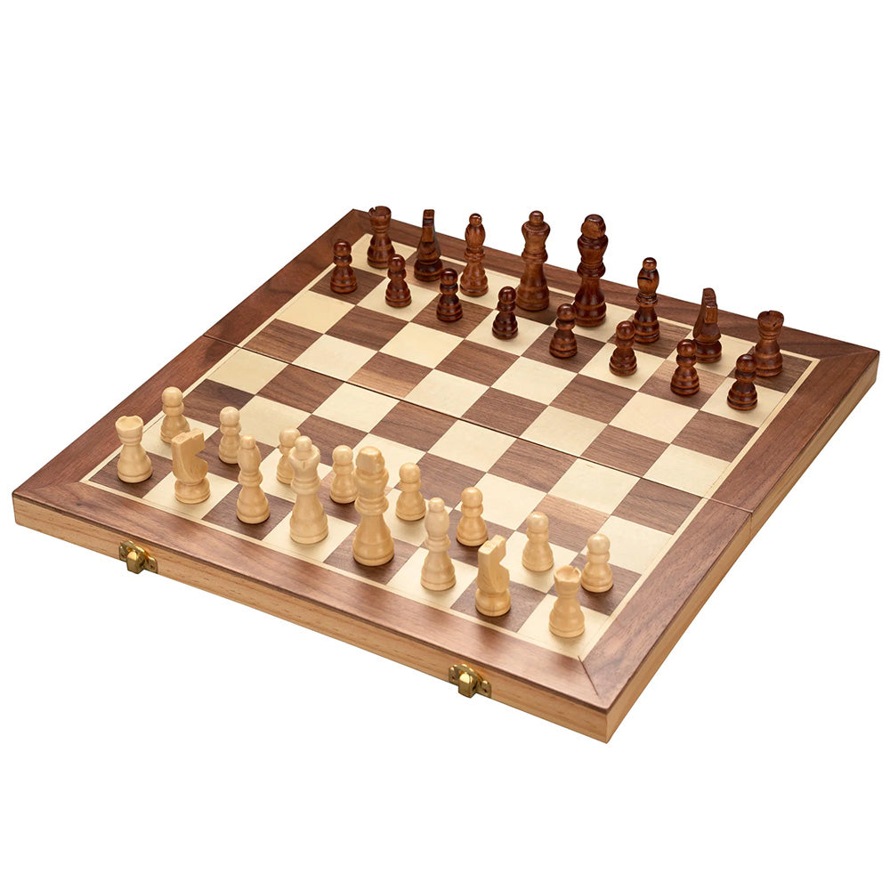 Wooden Chess Set 40cm French Cut