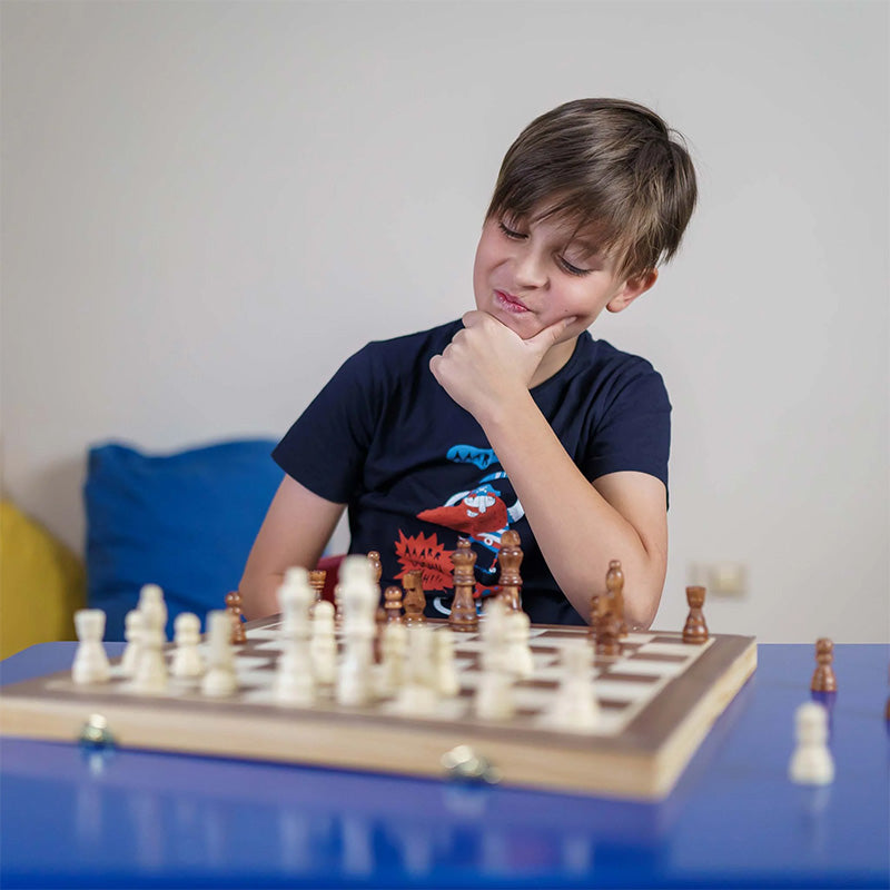 Wooden Chess Set 40cm French Cut