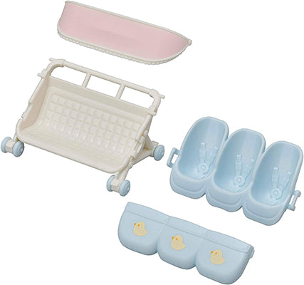 Sylvanian Family - Triplets Stroller