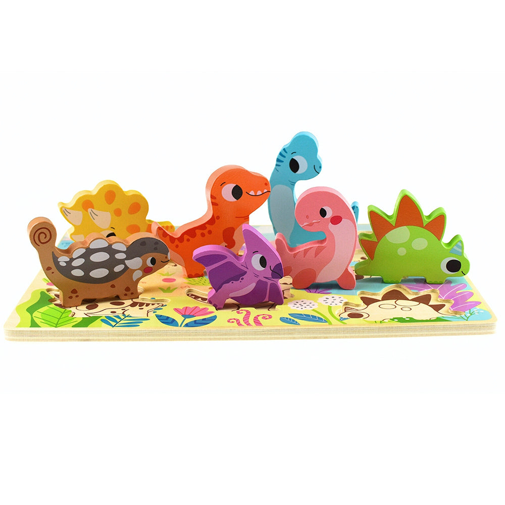 Chunky Puzzle Dinosaur -8 Pc