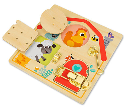 Latches Puzzle Board- Tooky Toy
