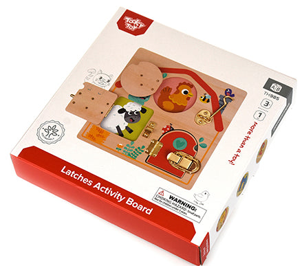 Latches Puzzle Board- Tooky Toy