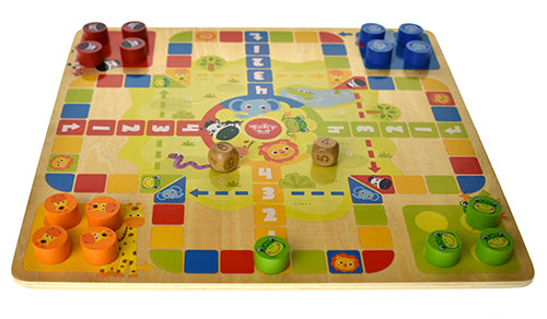 2 in 1 Ludo And Snakes & Ladders Wooden Game