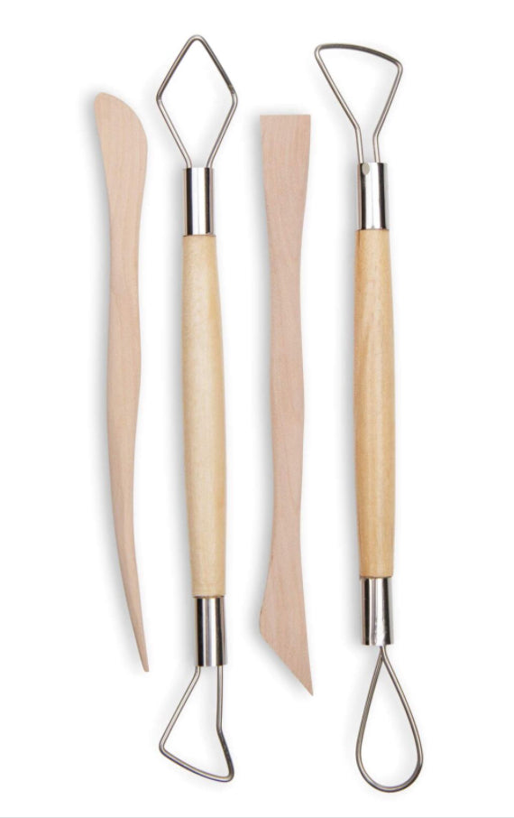 Wooden Modelling Tools 4pc